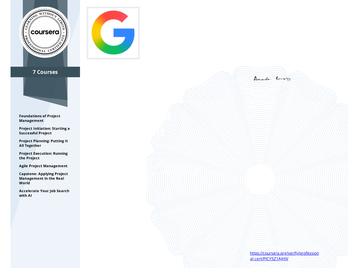 Google Project Management